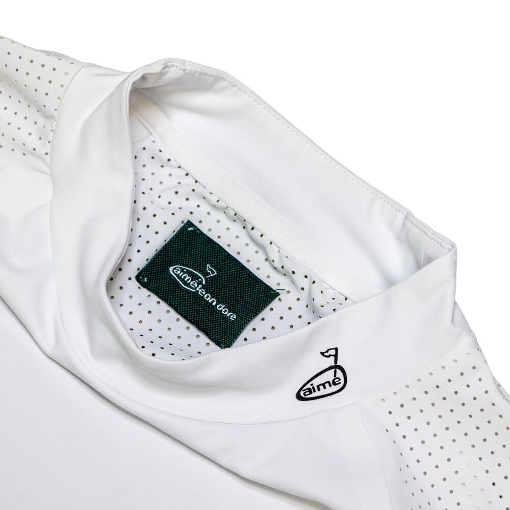Aime Leon Dore White Short Sleeve Golf Shirt